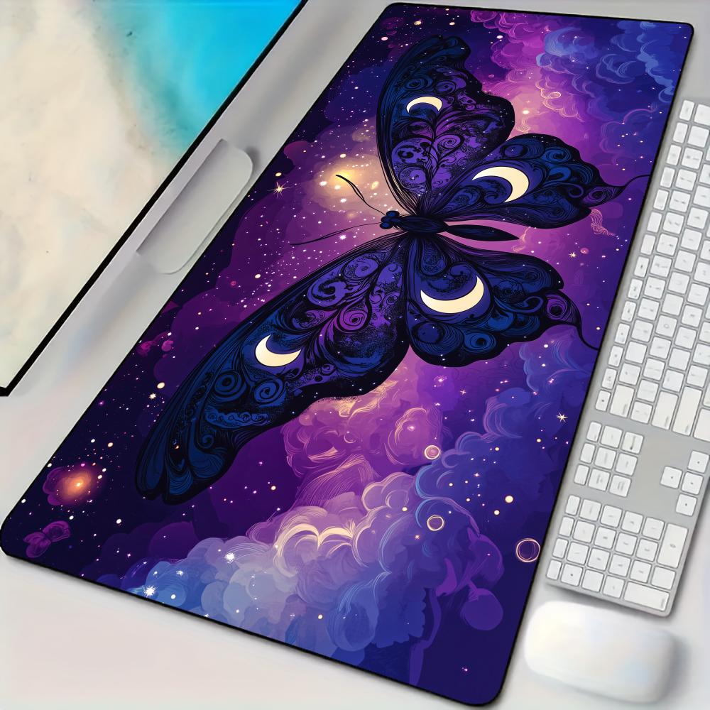 Gaming Keyboard Best - Elegant Night Butterfly Mouse Pad Desk