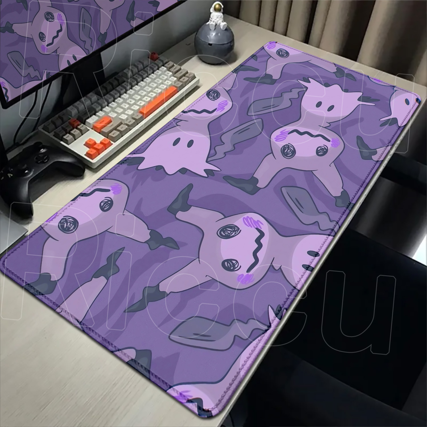 Gaming Keyboard Top - HD Rubber Non-slip Mouse Pads Gaming
