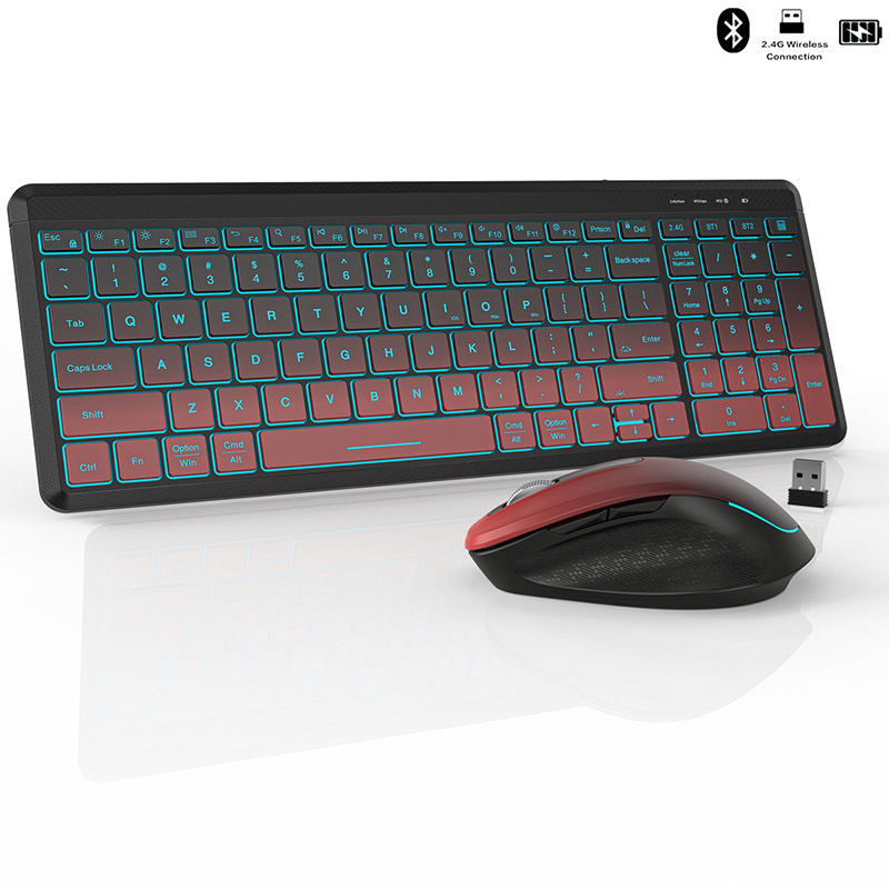 RGB Backlit Silent Wireless Ke - огляд і ціна Gaming Keyboard Bundle