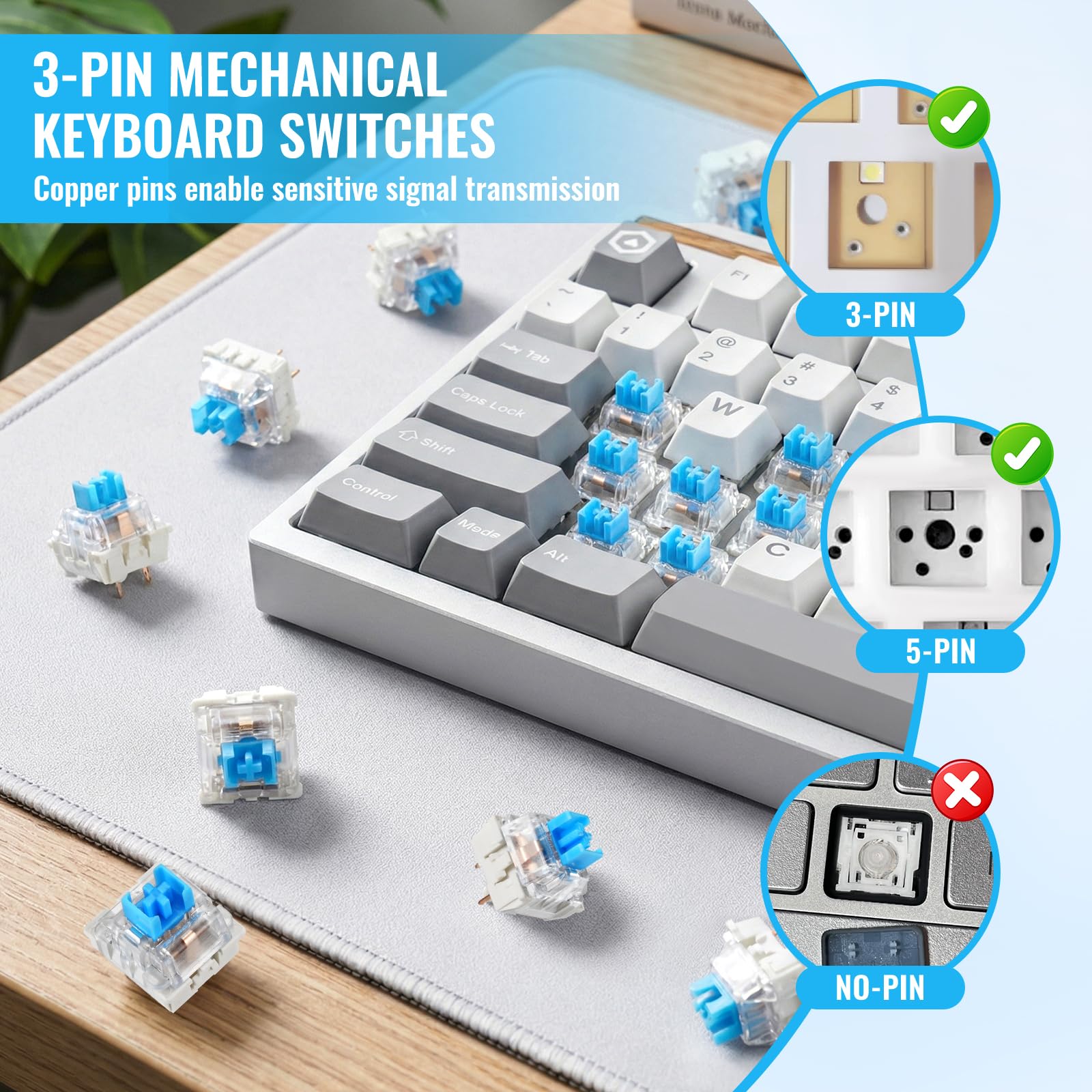 3 Pin Tactile Keyboard Switche - огляд і ціна Switch Opener Tool