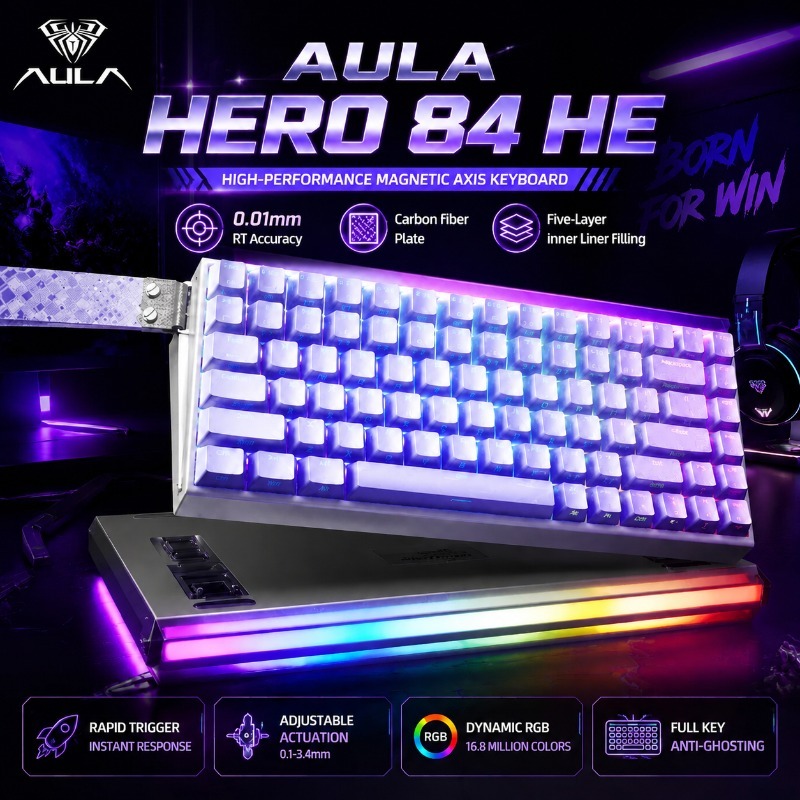 AULA HERO84 Magnetic Gaming Me - огляд і ціна Gaming Keyboard Backlit