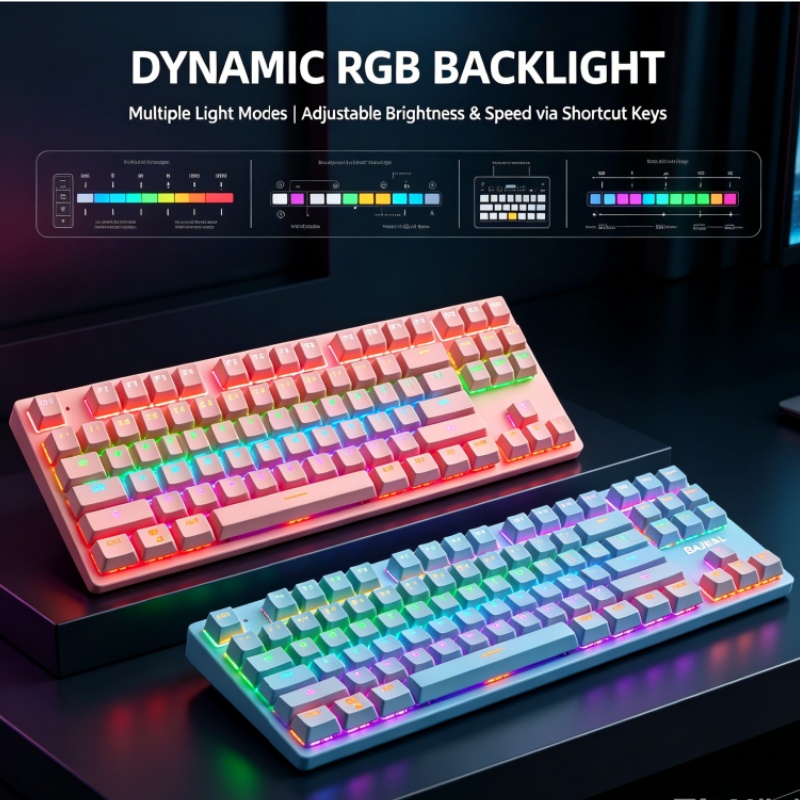 BAJEAL K300 87-Key Wired Mecha - огляд і ціна Gaming Keyboard K300