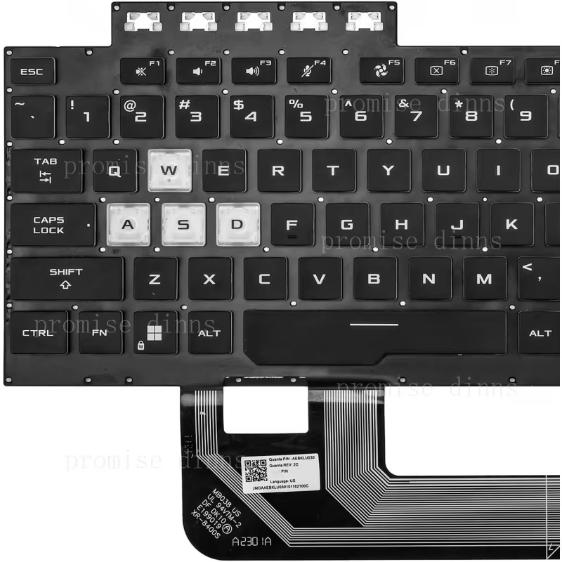 M   US Keyboard for Asus TUF G - огляд і ціна Gaming Keyboard Backlit