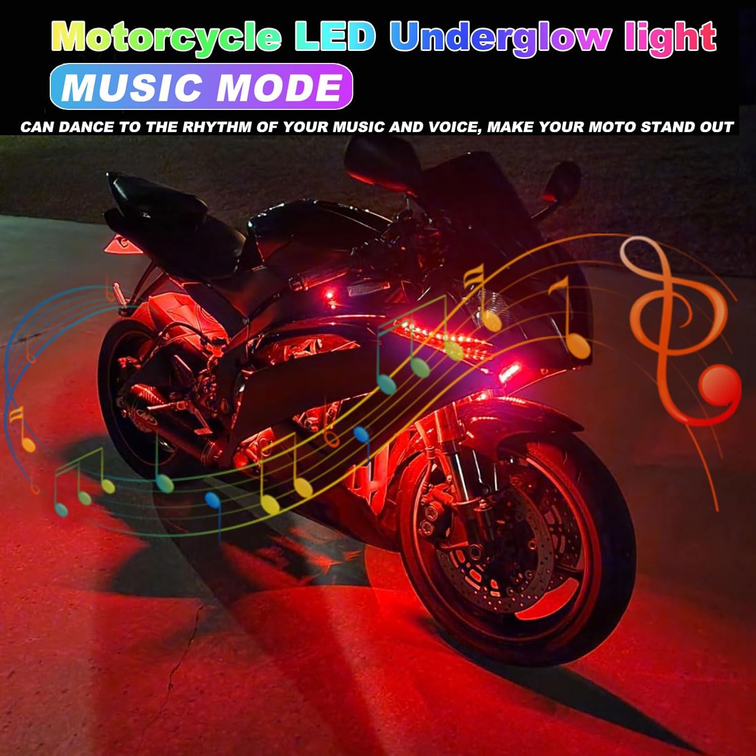 12in1 New Motorcycle Atmospher - огляд і ціна Rgb Underglow Strip