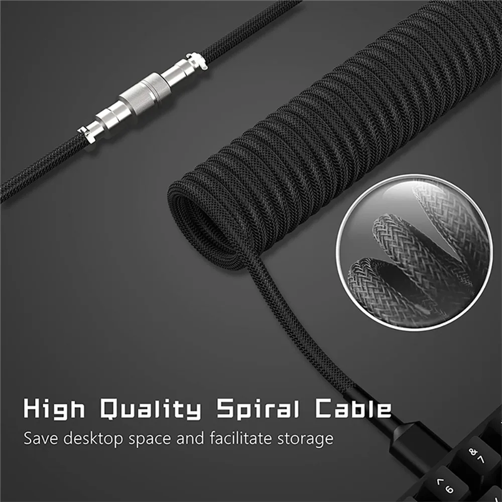 New Mechanical Keyboard Coiled - огляд і ціна Gaming Keyboard Type C