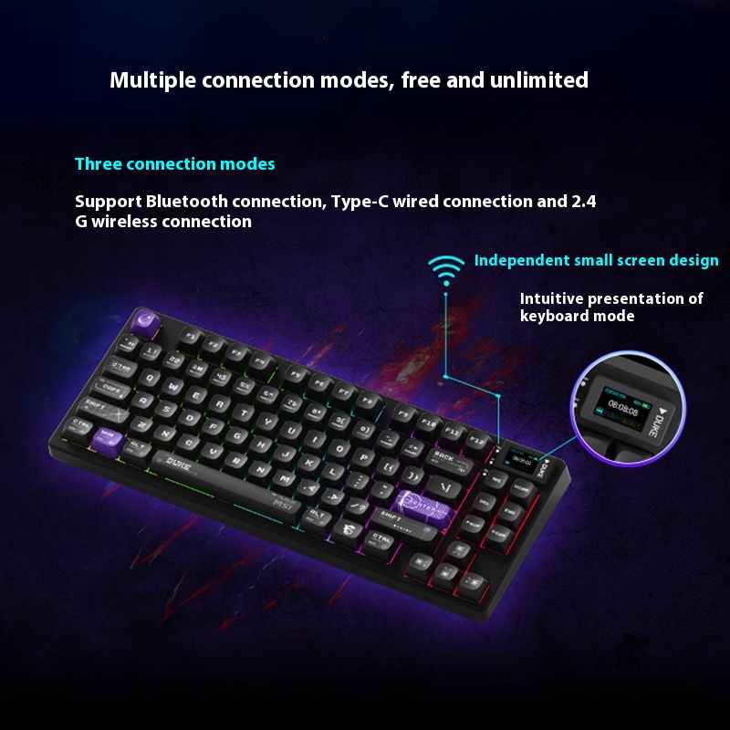 MSI FORGE GK600 W DUKE Three M - огляд і ціна Gaming Keyboard Mini Mechanical