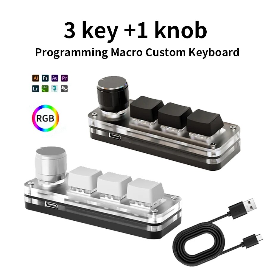 Macro Mechanical Keyboard RGB  - огляд і ціна Gaming Keyboard Mini Mechanical