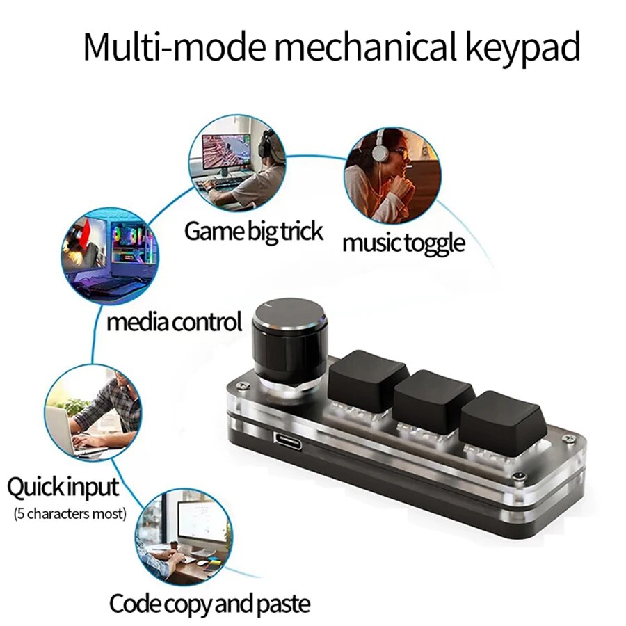 Macro Mechanical Keyboard RGB  - огляд і ціна Gaming Keyboard Mini Mechanical