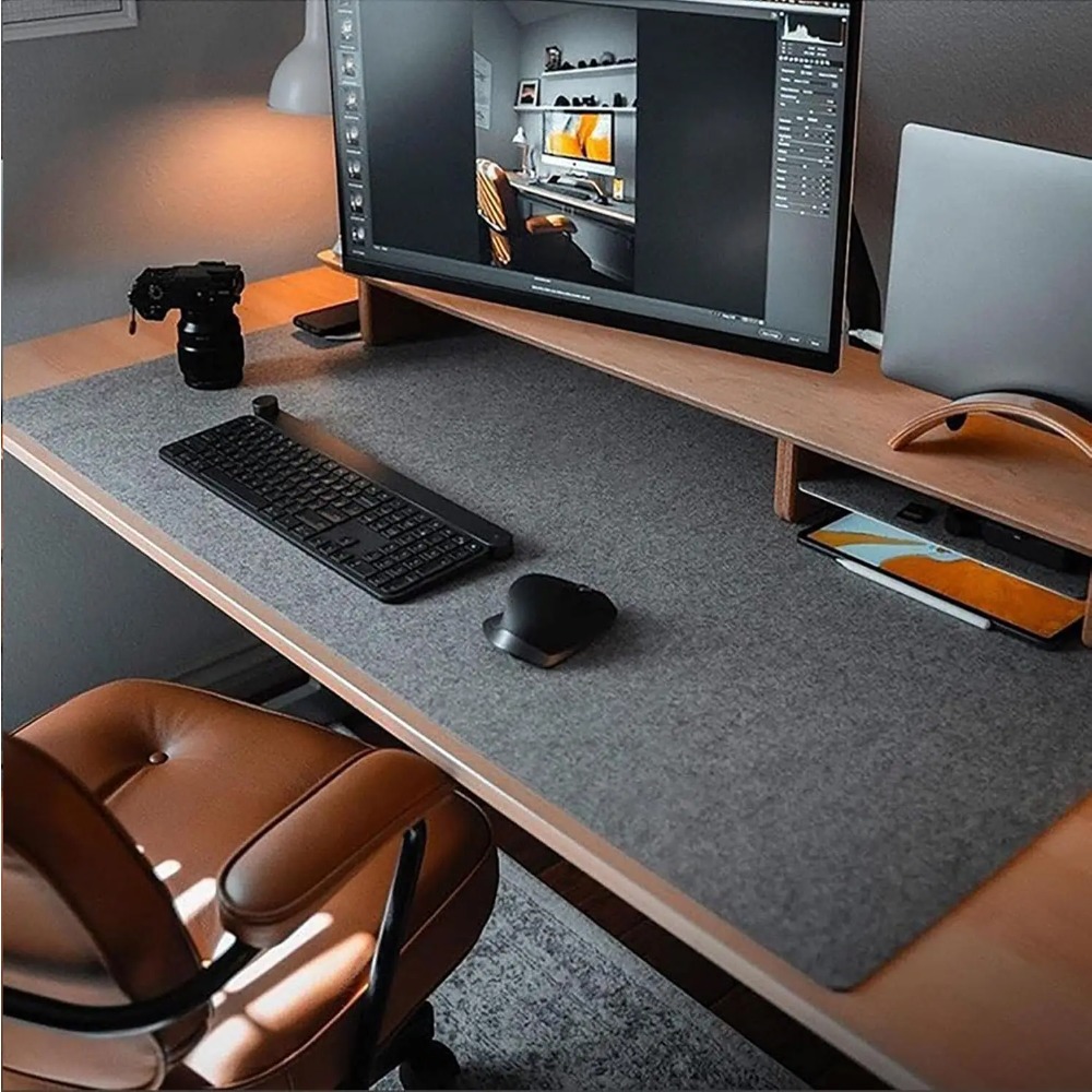 Felt Desk Mat Computer Mat for - огляд і ціна Gaming Keyboard And Mouse Pad