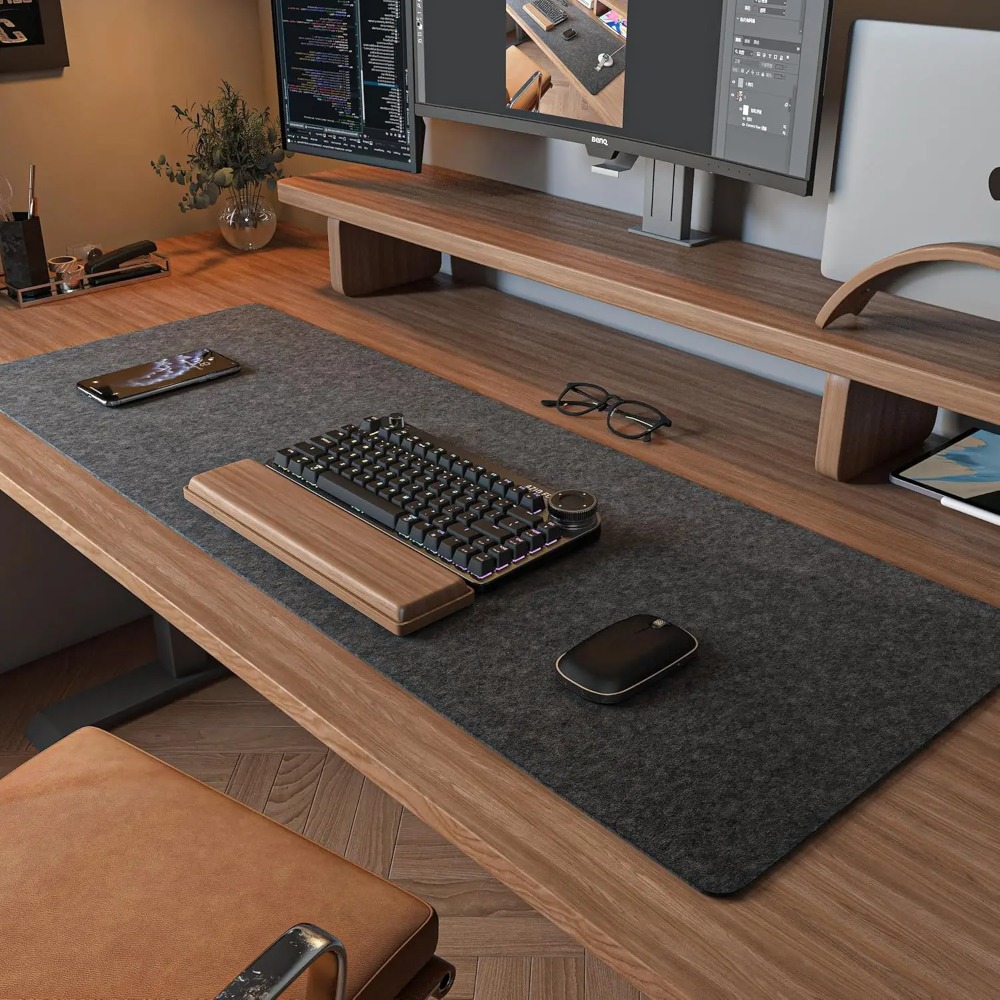 Felt Desk Mat Computer Mat for - огляд і ціна Gaming Keyboard And Mouse Pad