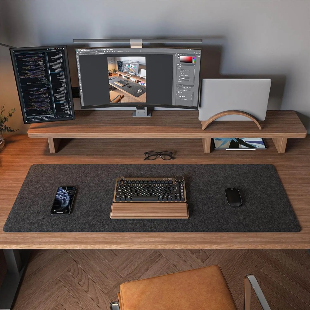 Felt Desk Mat Computer Mat for - огляд і ціна Gaming Keyboard And Mouse Pad