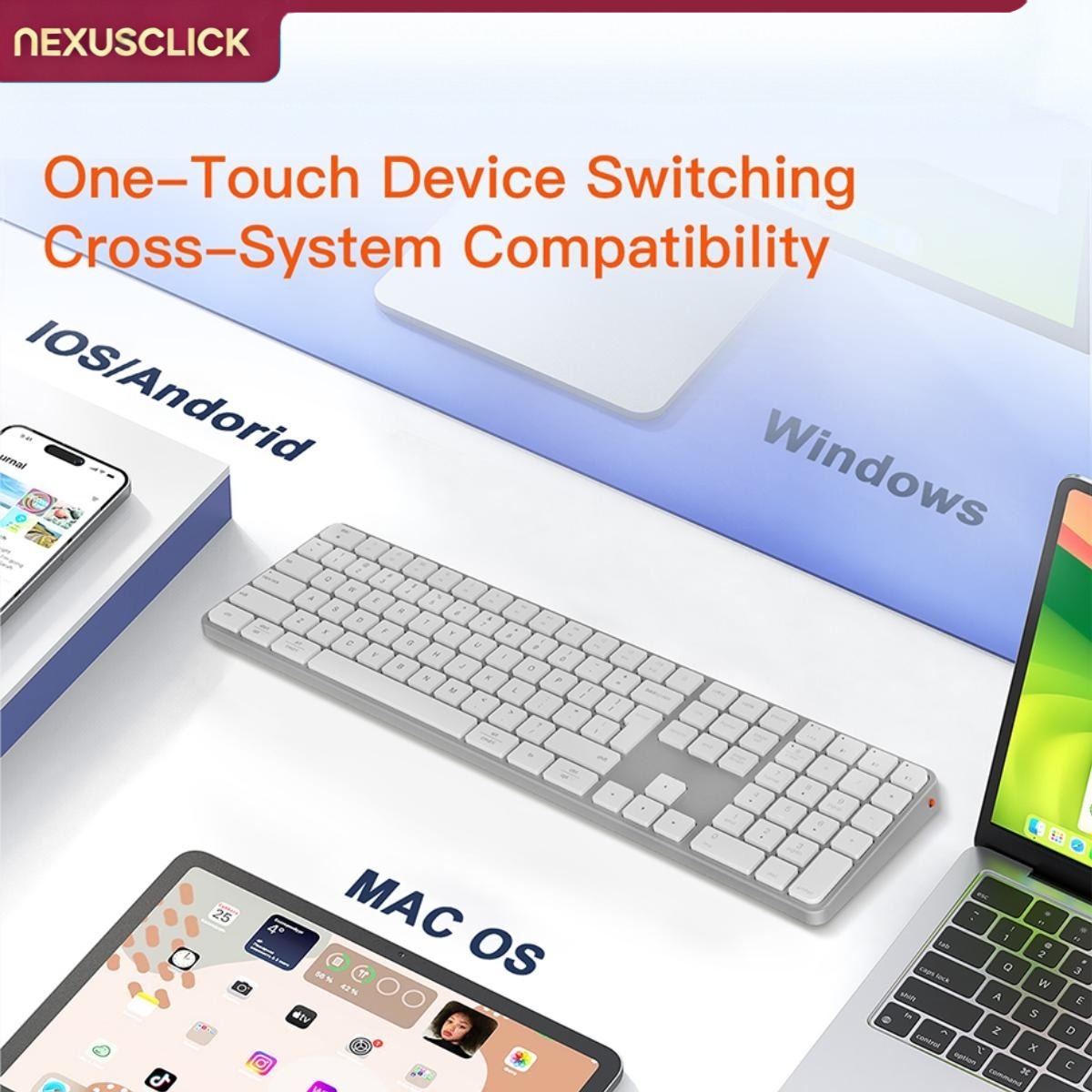 NexusClick 109 Keys Slim Dual  - огляд і ціна Gaming Keyboard Type C