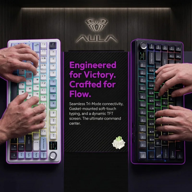 AULA F75 Max Mechanical Keyboa - огляд і ціна Gaming Keyboard No Rgb