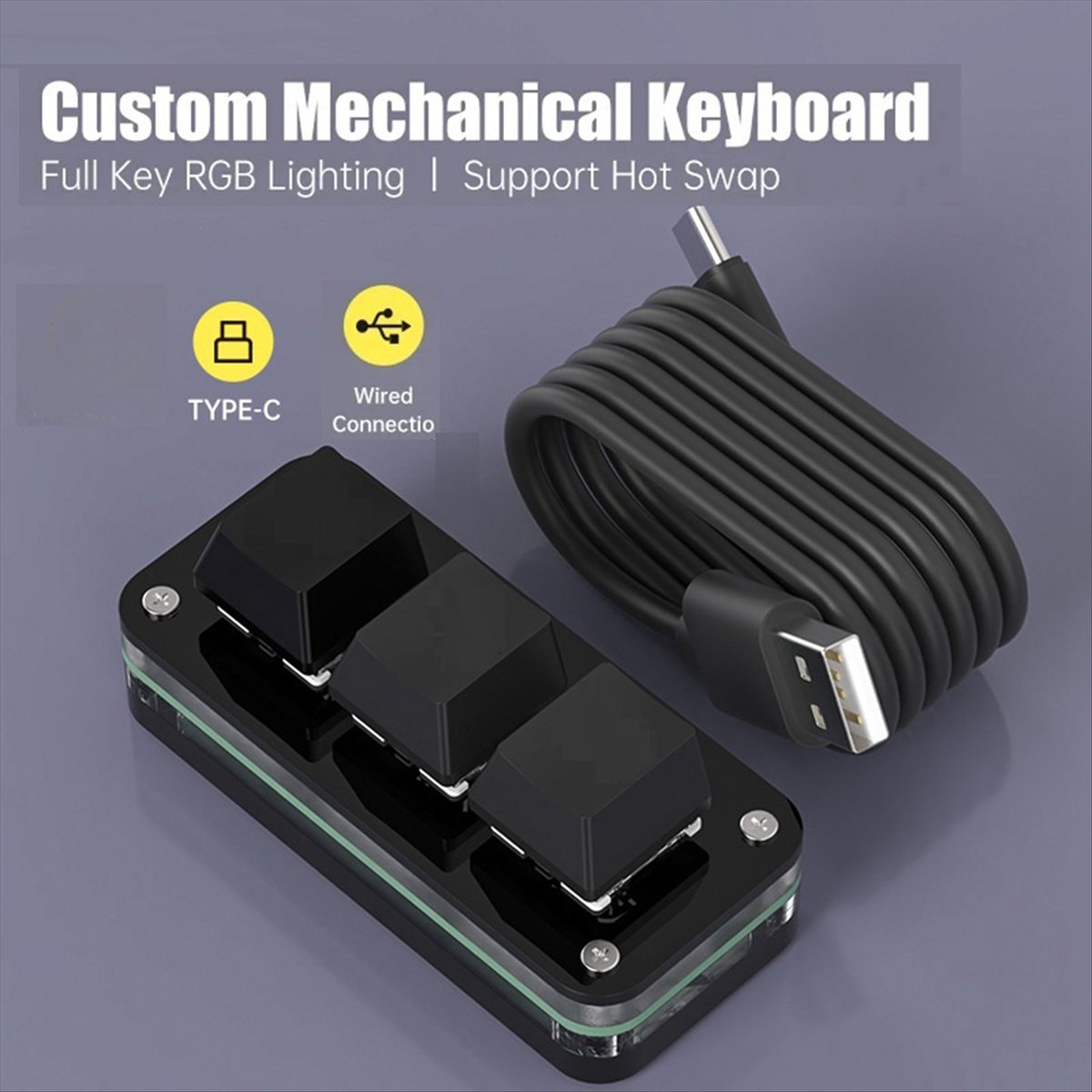 doyou 3 Keys Macro Programming - огляд і ціна Keyboard Gaming Black