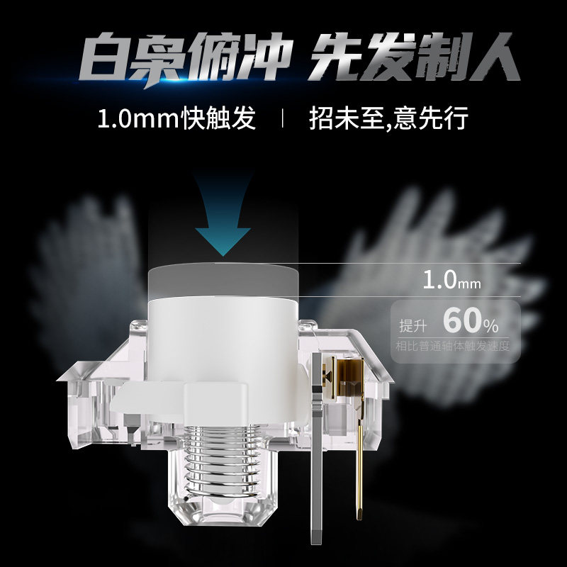 Kailh Choc White Owl Switch Mi - огляд і ціна Gaming Keyboard Mini Mechanical