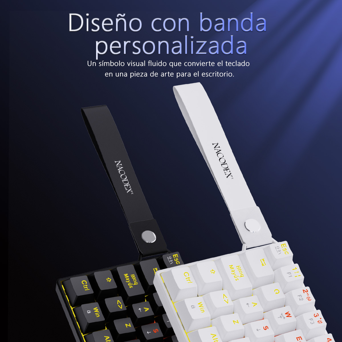 AJAZZ NK61 Spanish Layout Wire - огляд і ціна Gaming Keyboard Mini Mechanical