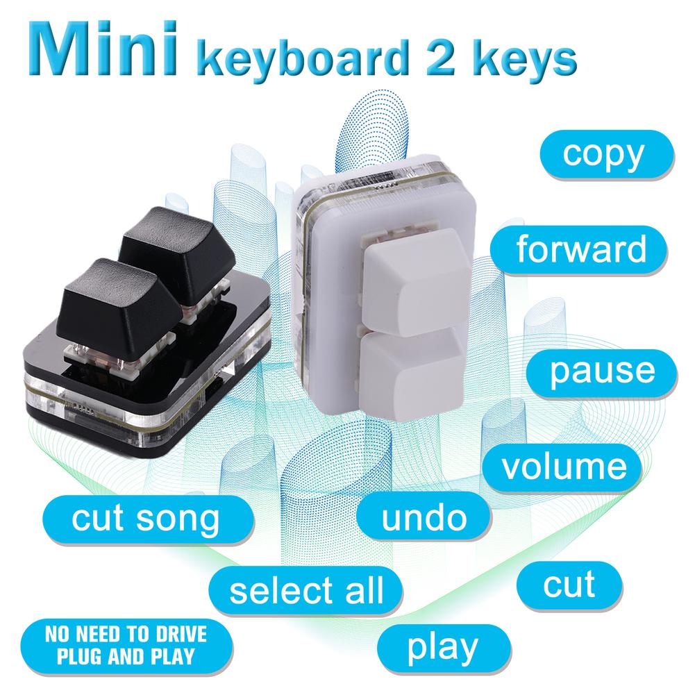 OSU Custom 2 Keys Macro Progra - огляд і ціна Gaming Keyboard Mini Mechanical