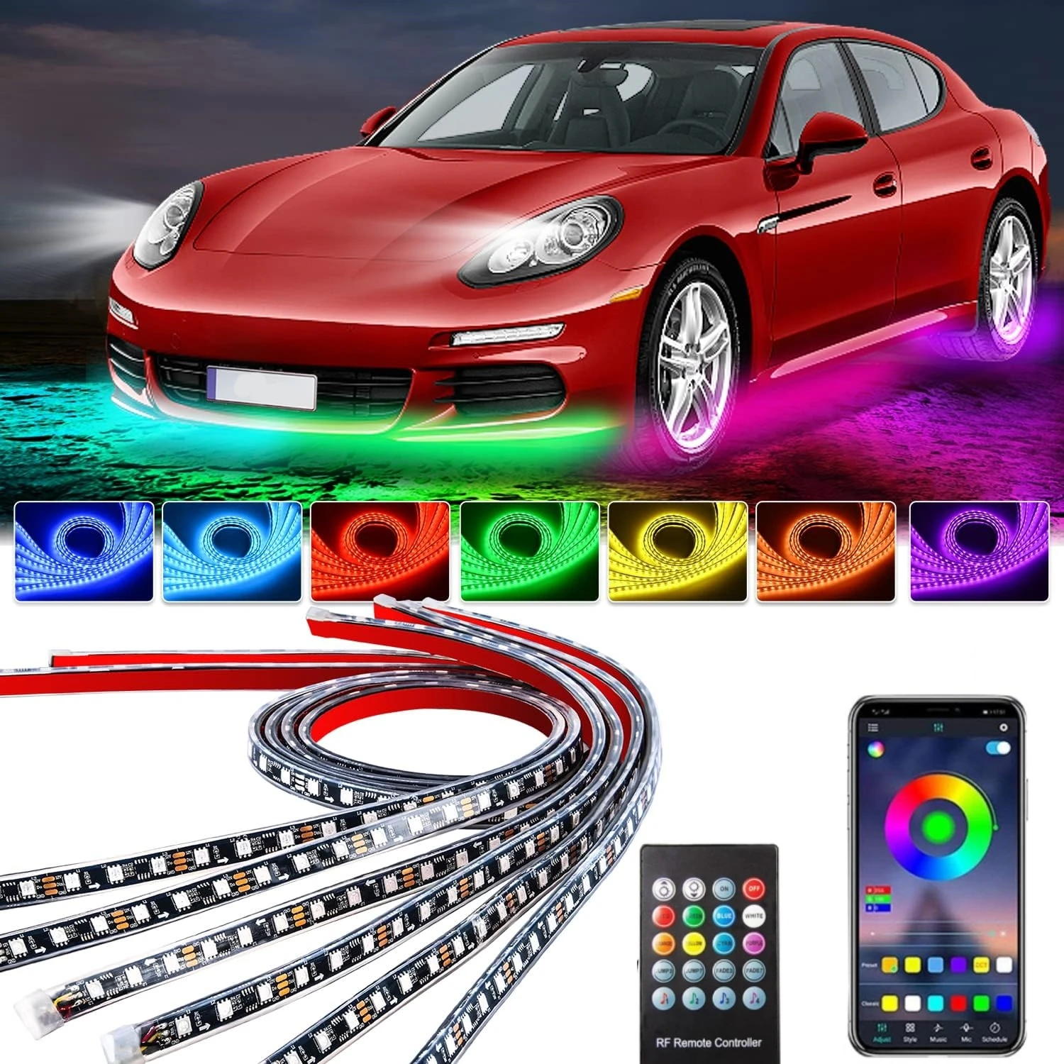 Car Underglow Neon Light Flexi - огляд і ціна Rgb Underglow Strip