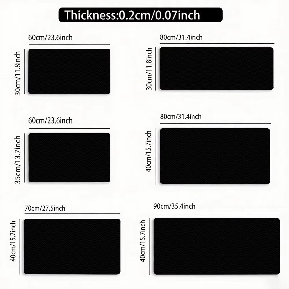 Black Ocean Wave Mouse Pad Lar - огляд і ціна Keyboard Gaming Black