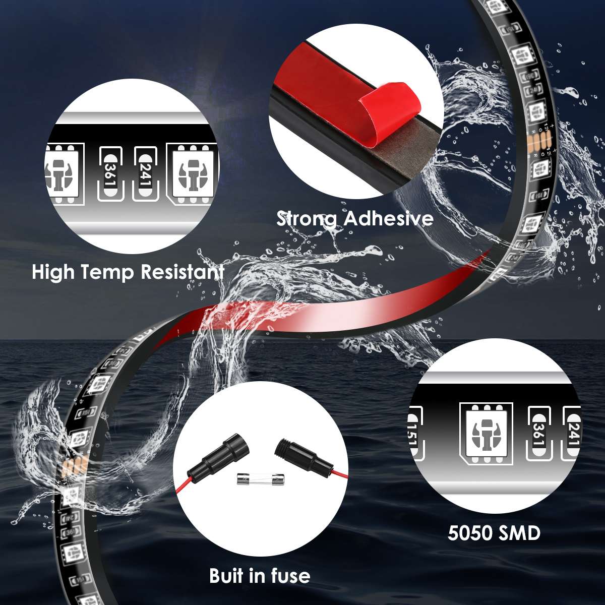 Wireless LED Car Flexible Unde - огляд і ціна Rgb Underglow Strip