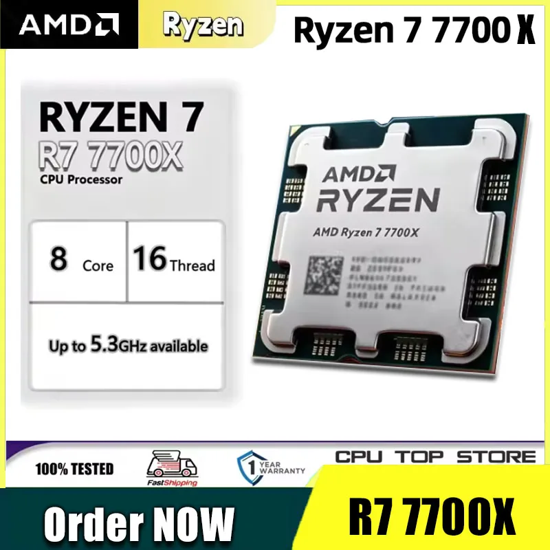 AMD Ryzen 7 7700 8-Core 16-Thr - огляд і ціна Amd Cpu Ryzen 7