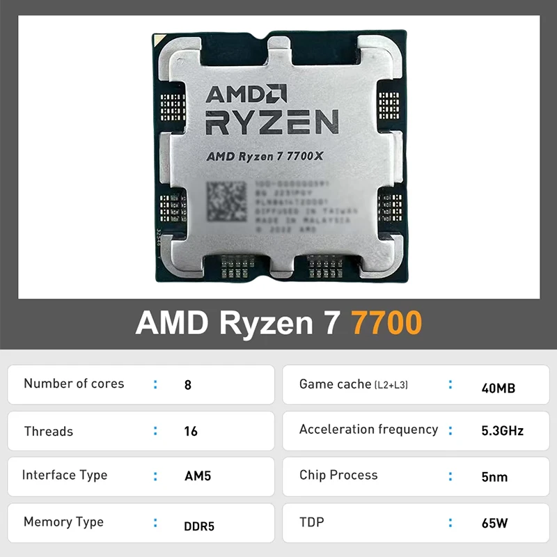 AMD Ryzen 7 7700 8-Core 16-Thr - огляд і ціна Amd Cpu Ryzen 7